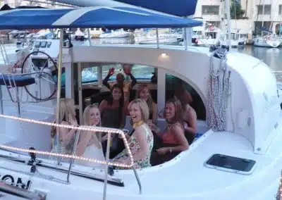 Boat parties on boat in Malaga