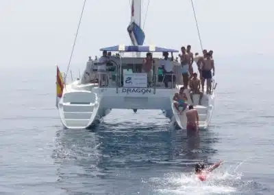 Boat tours and swim in the sea in Benalmadena, Malaga