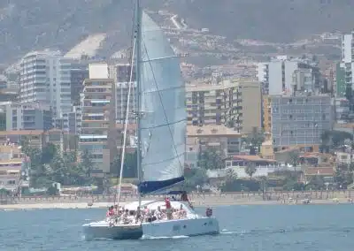 Paseo en barco, catamarán en Málaga