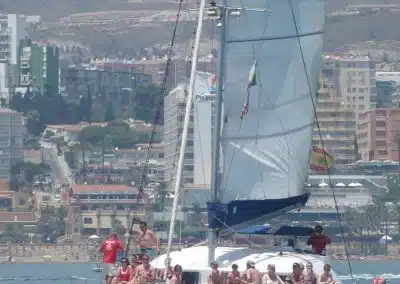 Paseo en barco, catamarán en Málaga