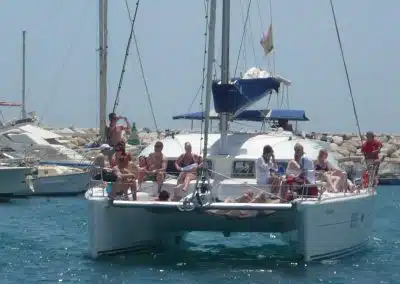 Boat trip with your friends or your family, catamaran in Malaga