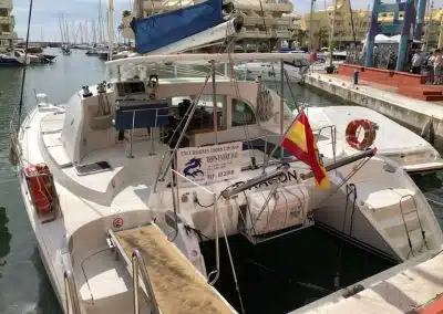 boat trip in Malaga and bath in the sea