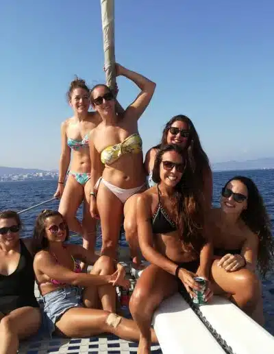 Boat trip through Malaga with friends